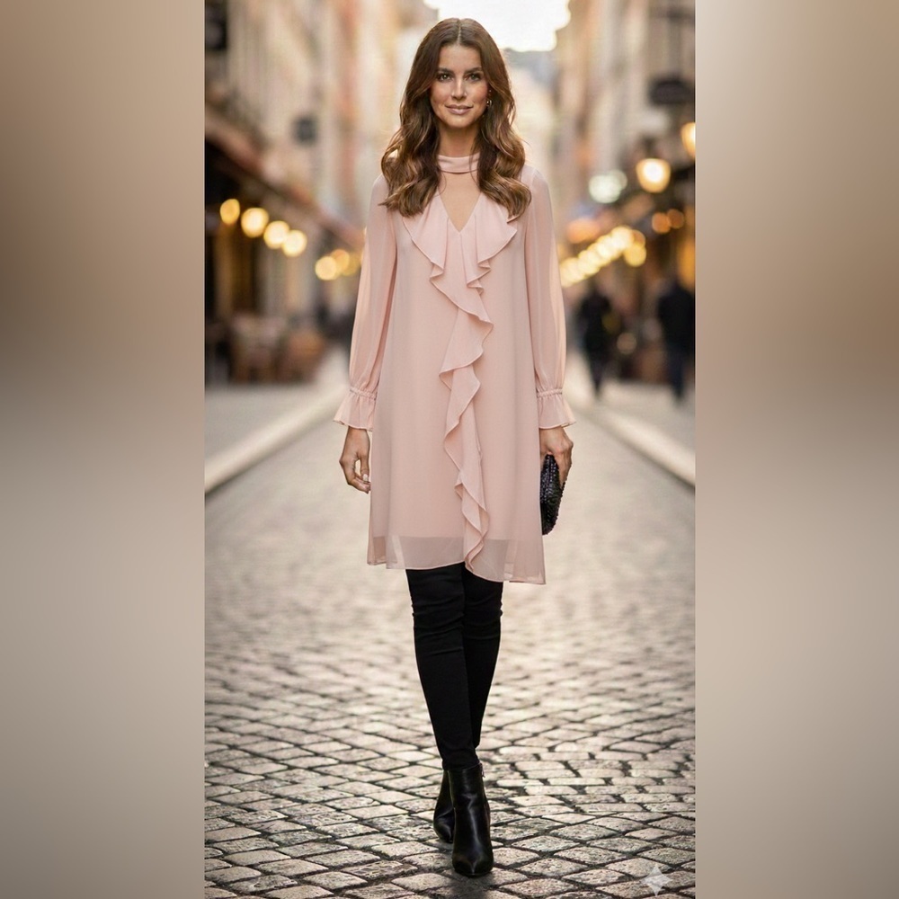 Bcbgmaxazria tea rose tunic size XS NWT